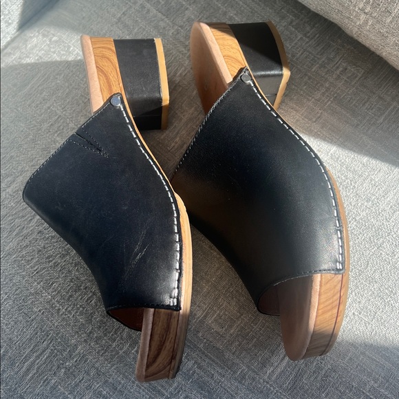 Dansko Maci Slides Black Leather Slip On Sandals Euro 41 - Picture 5 of 12